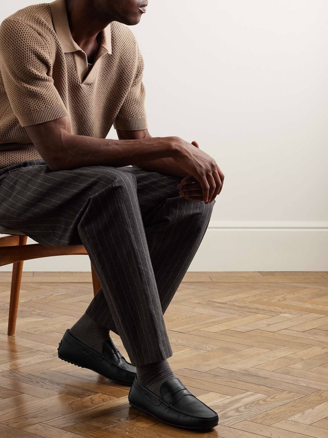 Кожаные пенни-лоферы City Gommino TOD'S, черный — фото 2