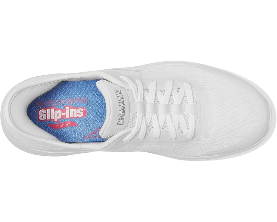 Кроссовки SKECHERS Go Walk Arch Fit 2.0 Valencia Hands Free Slip-Ins, белый — фото 2