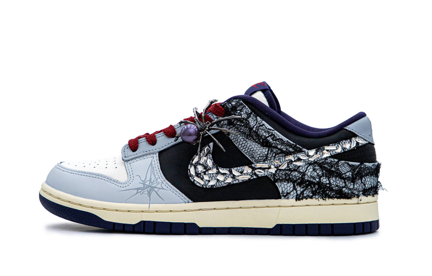 

Кроссовки Nike Dunk Skateboarding Shoes Men Low-top Black/grey, черный/серый