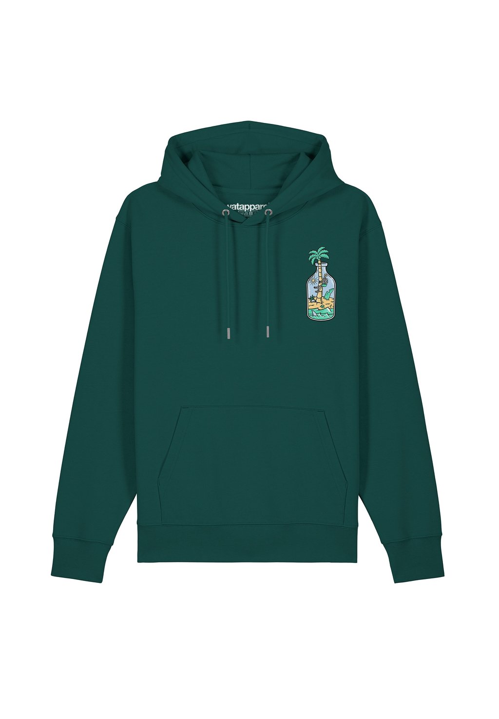 

Толстовка с капюшоном HOLIDAY IN A BOTTLE watapparel, темно-зеленый