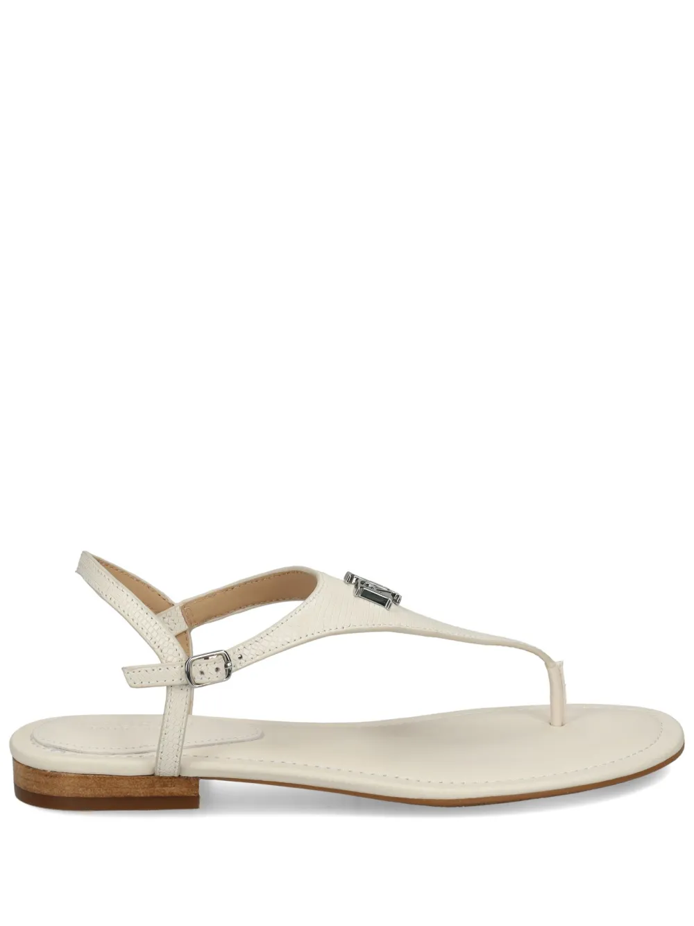 Сандалии Ellington с тиснением под кожу ящерицы Lauren Ralph Lauren, белый