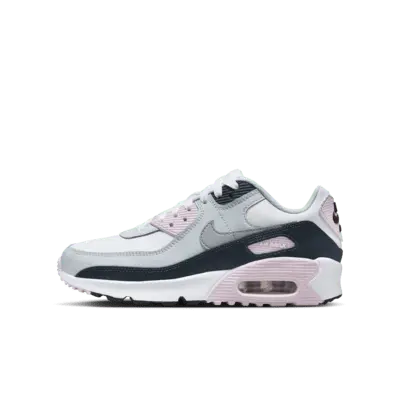 

Кроссовки Nike Air Max 90, цвет White/Pink Foam/Armory Navy/Wolf Grey