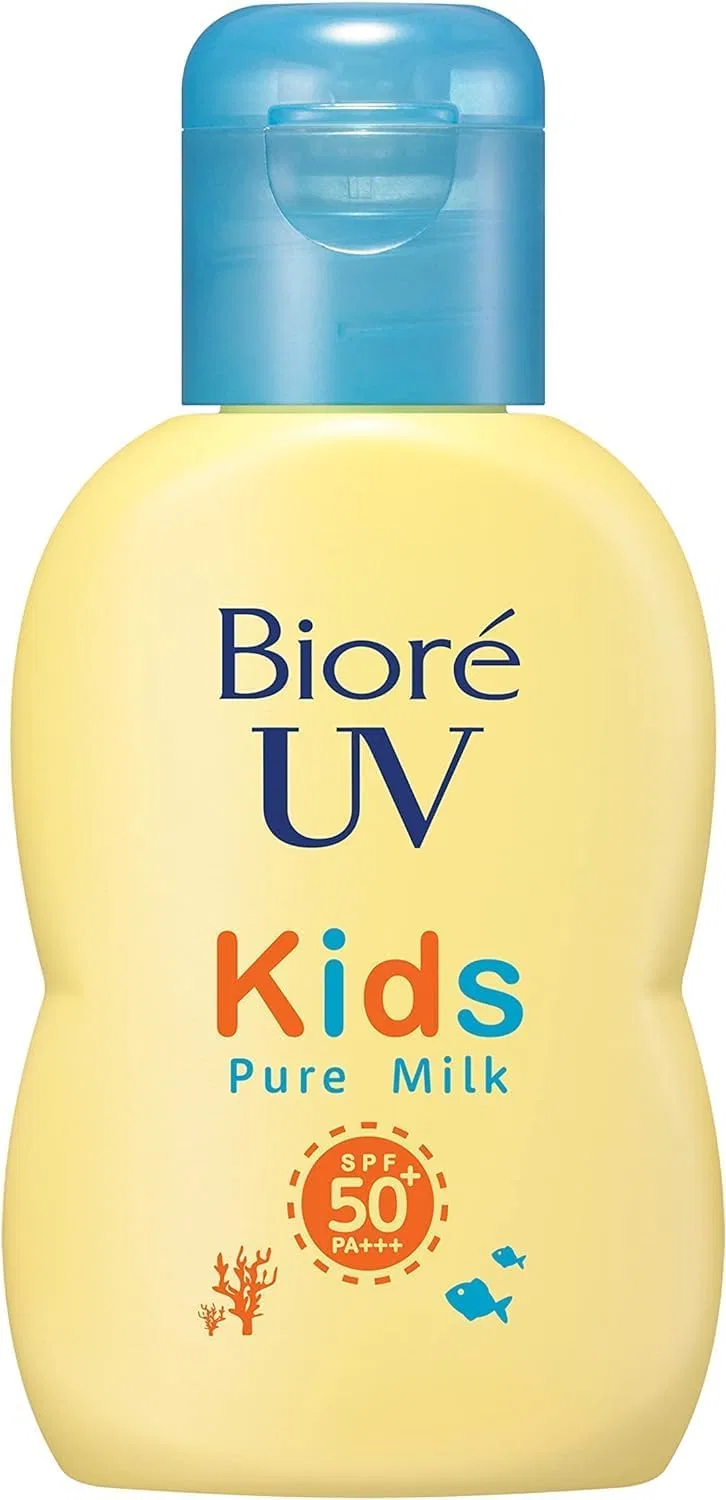 Солнцезащитное молочко для детей Biore UV Kids Pure Milk Sunscreen SPF50 PA+++, 70 мл, набор 2 шт Kunutonn — фото 2