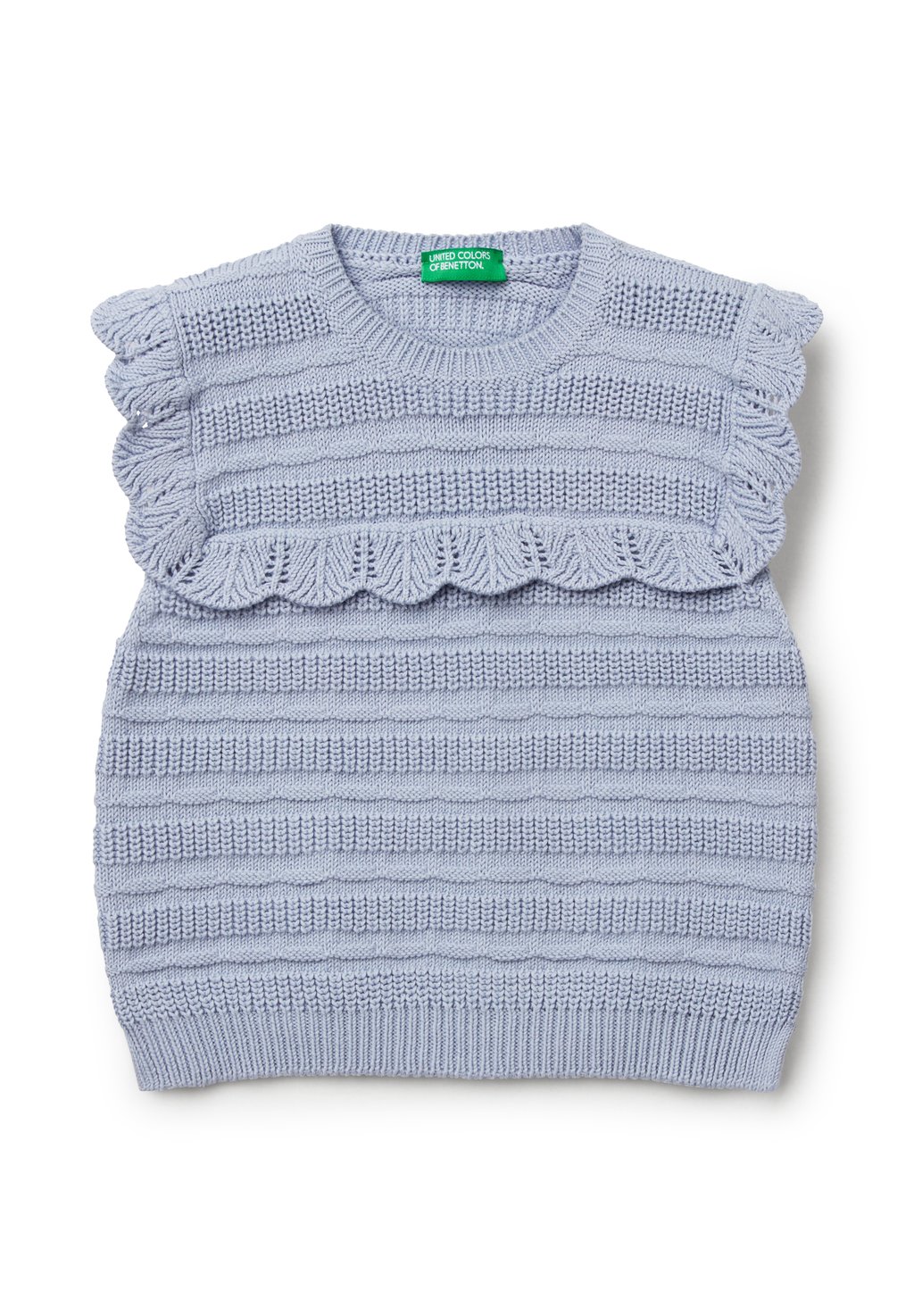 

Свитер WITH RUFFLE United Colors of Benetton, сиреневый