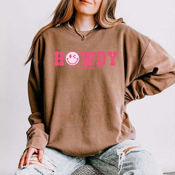 

SWSmiley howdy smiley face легкий свитшот garment dyed Simply Sage Market, Espresso, Зеленый, SWSmiley howdy smiley face легкий свитшот garment dyed Simply Sage Market, Espresso
