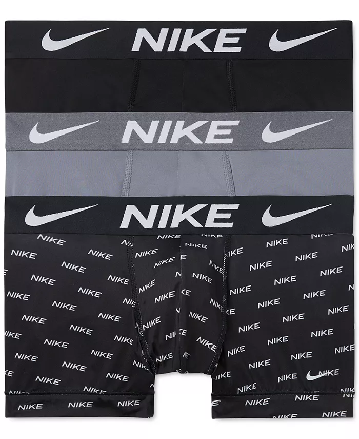 

Мужские трусы-боксеры Dri-FIT Essential Micro Trunk, 3 шт Nike, черный