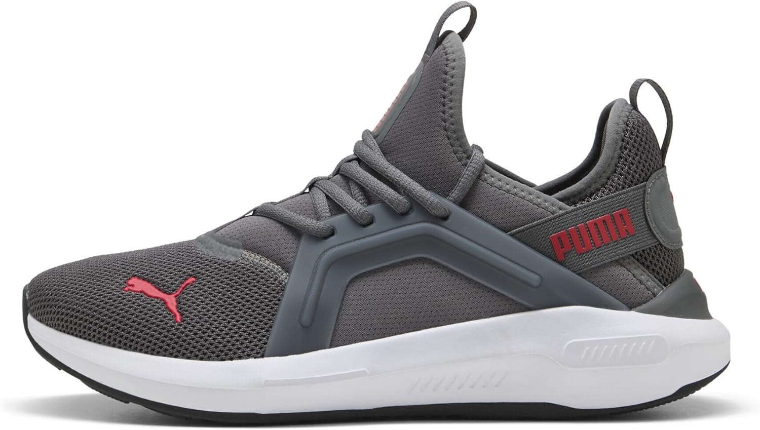 Мужские кроссовки для бега по шоссе PUMA, белый/красный/серый — фото 3
