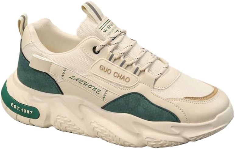 

Мужские модные спортивные кроссовки - с толстой подошвой, на шнурках, повседневные - доступны в двух цветах - подходят для любого времени года Spkfhd, зеленый