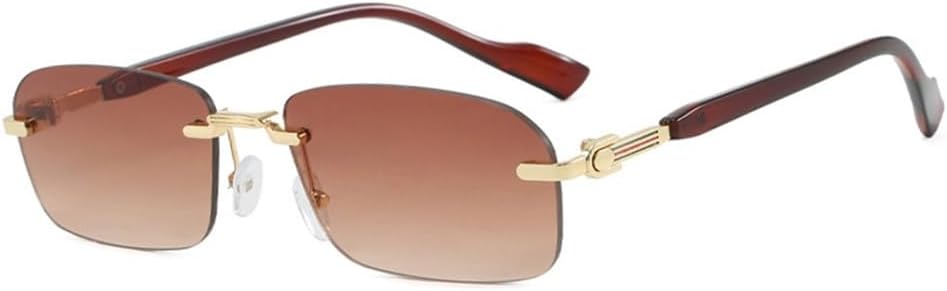 

Солнцезащитные очки UV400 с защитой от ультрафиолета — без оправы в стиле панк с металлическими заклепками, подходят для женщин и мужчин, для бега и занятий спортом на открытом воздухе UYPTK, 20277-c6