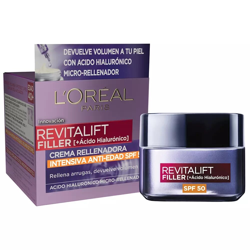 Крем для лица Loreal Paris — Revitalift filler ácido hialurónico crema día spf50 , объем, 50 мл — фото 2