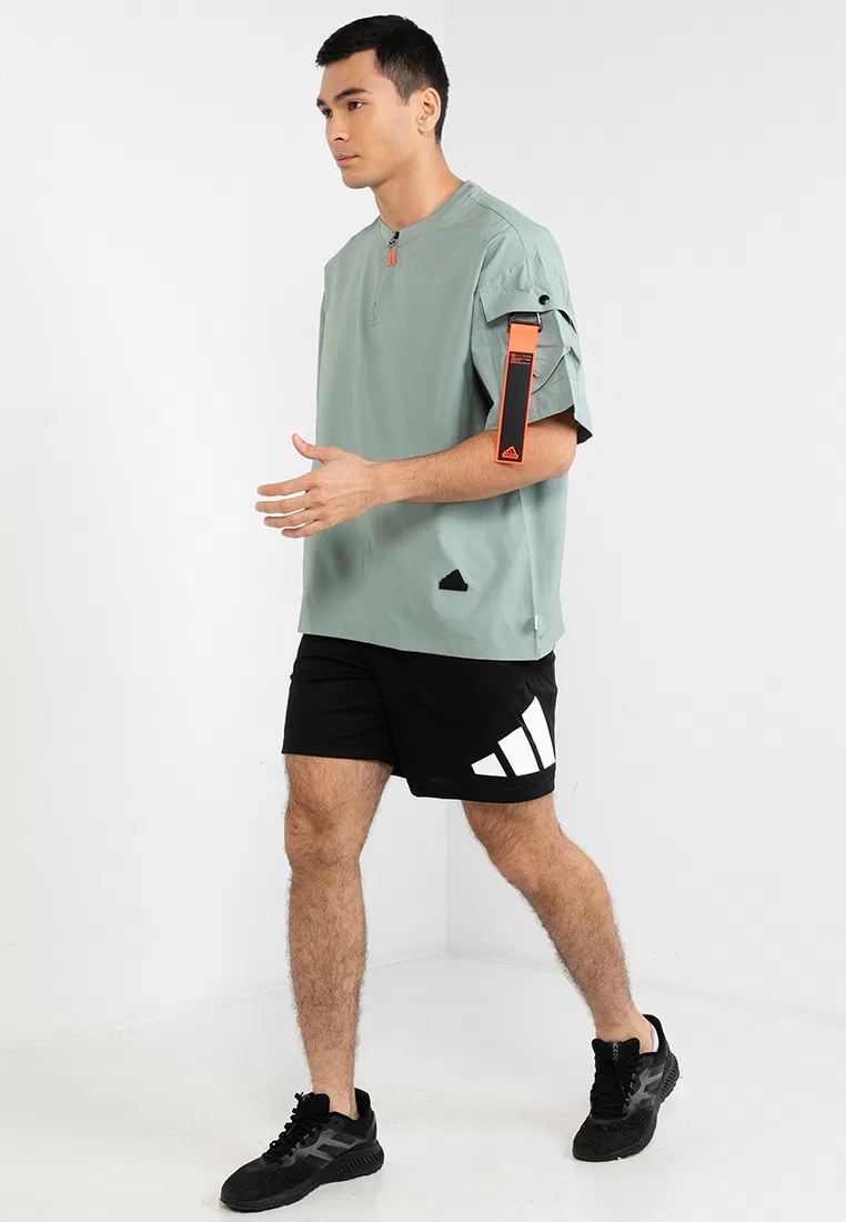 Тренировочные шорты, логотип, Train Essentials, мужские Adidas, белый/черный — фото 4