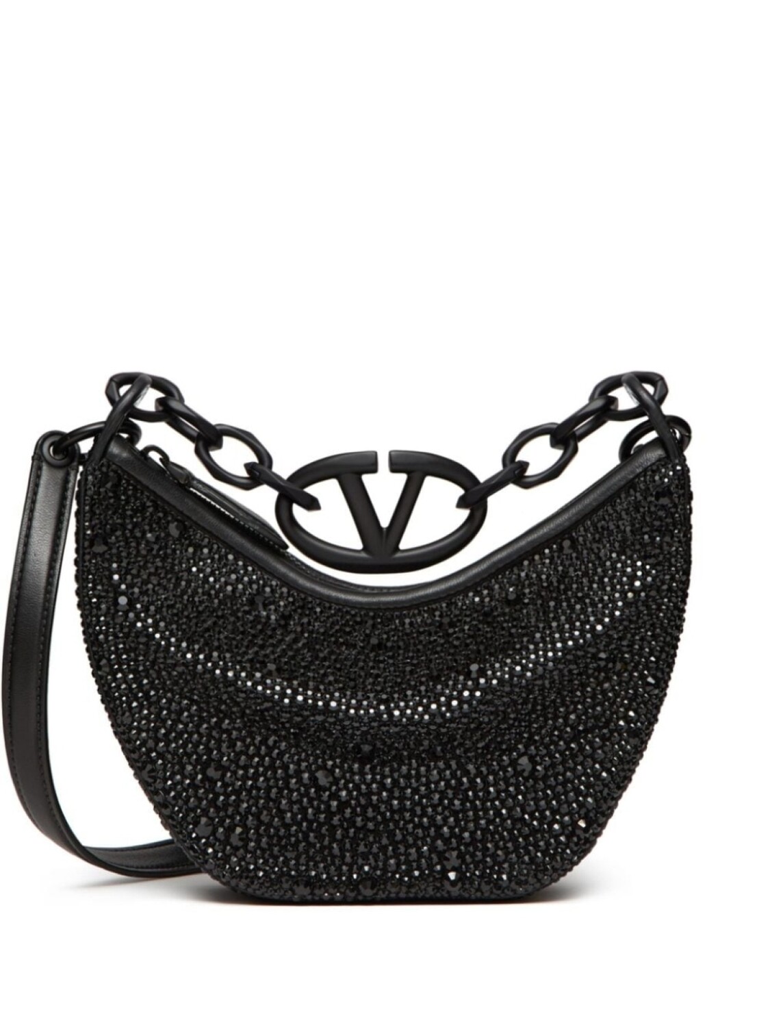

Valentino Garavani сумка Mini VLogo Moon Hobo, черный