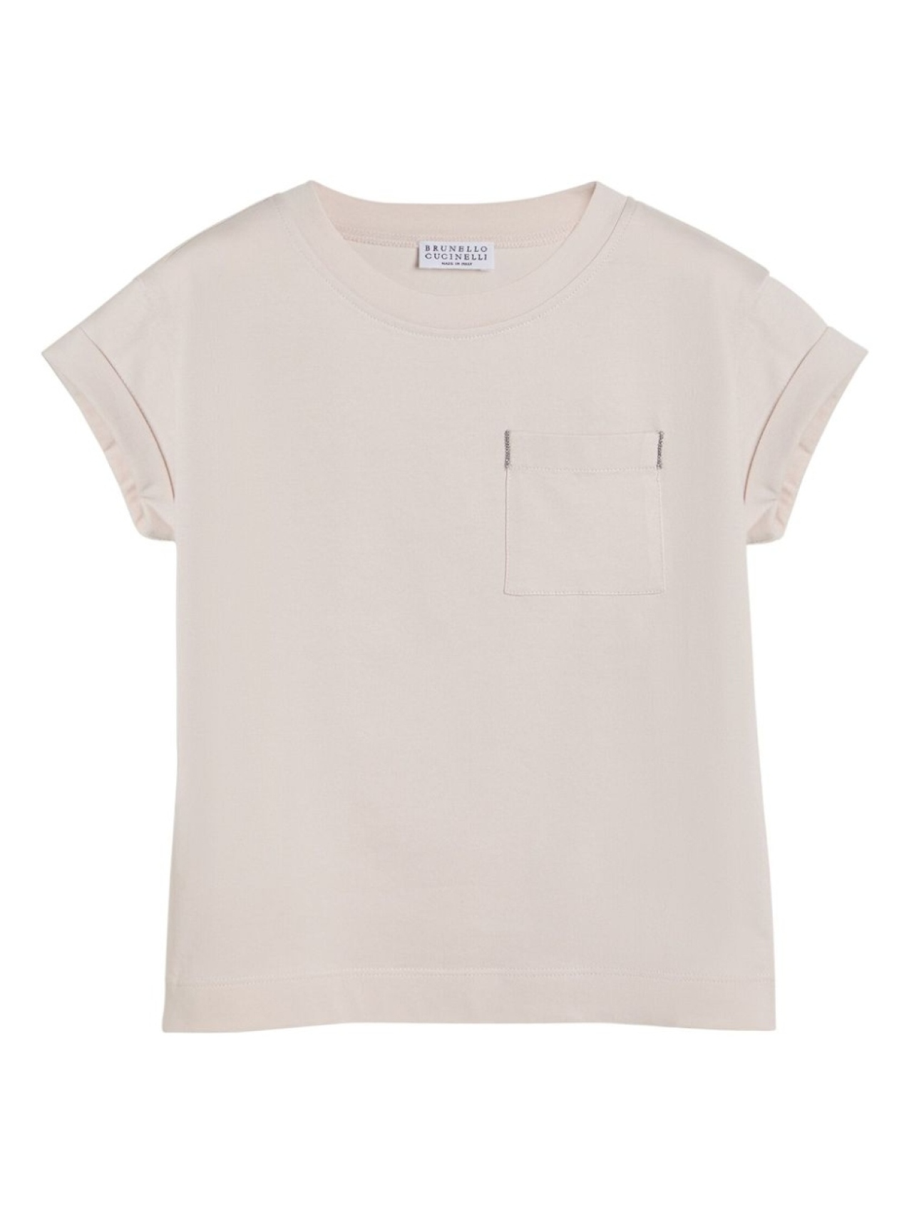 

Brunello Cucinelli Kids базовая футболка, розовый