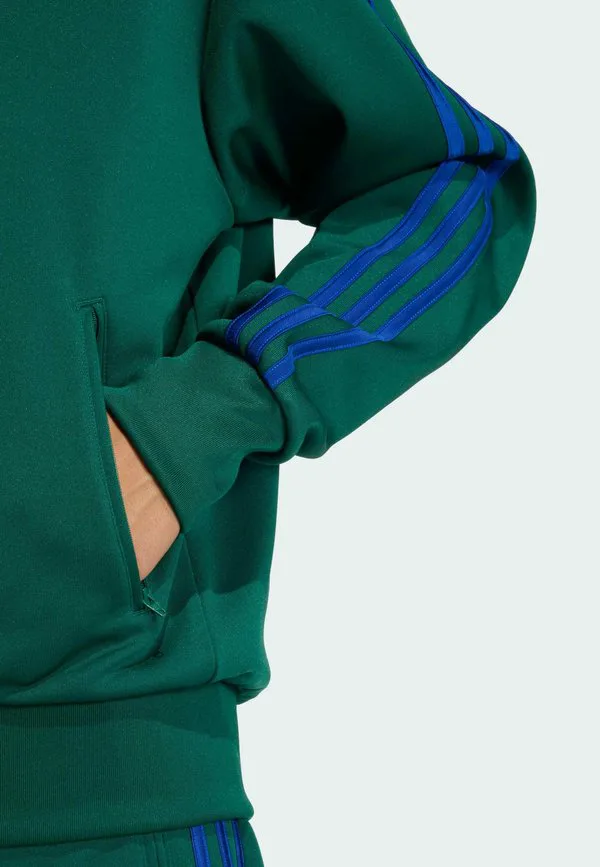 Спортивная толстовка на молнии Adidas Originals, Collegiate Green Collegiate Royal — фото 4