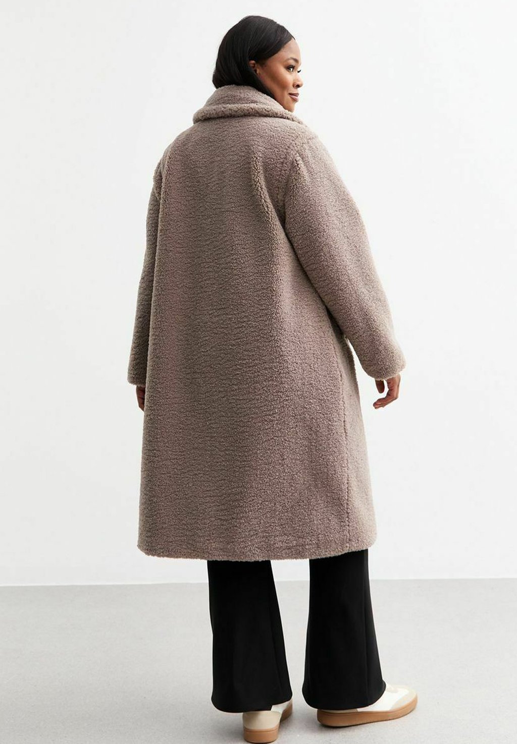 

Зимнее пальто CURVES WIDE LAPEL New Look Curves, бежевый