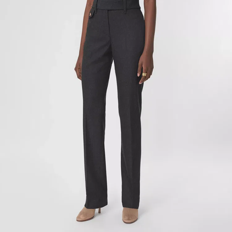Брюки Burberry Casual Pants, женские, серый уголь — фото 4