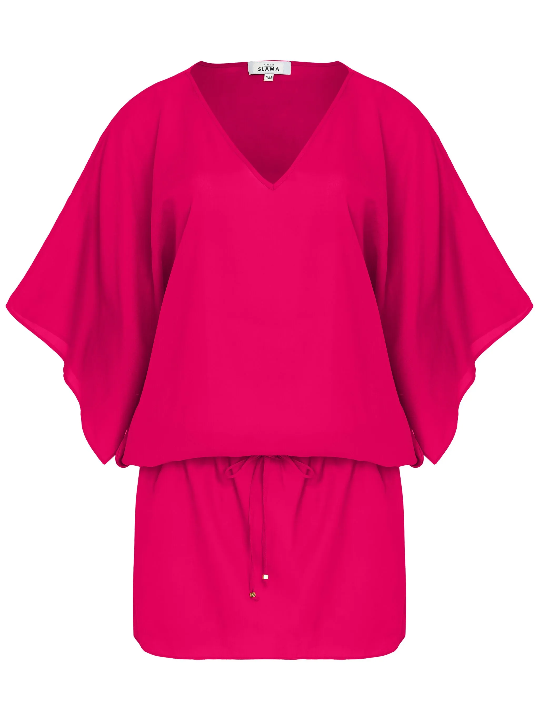 

Пляжное платье мини с V-образным вырезом Amir Slama, розовый