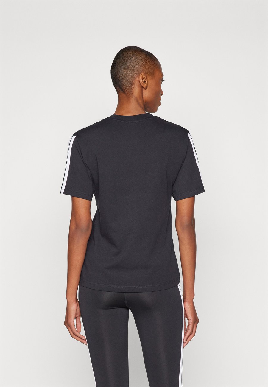 Футболка Adidas Sportswear Sports T-shirt, Black/White/Black — фото 3