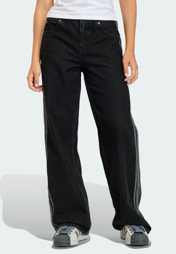 Джинсы firebird свободного кроя Adidas Originals, True Black Denim