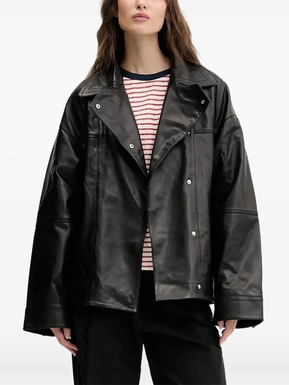 

Кожаная куртка со вставками Bimba y Lola, черный