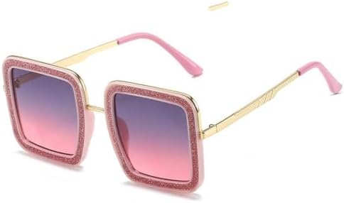 

Модные солнцезащитные очки большого размера с бриллиантами для женщин, стильные квадратные солнцезащитные очки с кристаллами, защита от ультрафиолета UV400 MTZJH, A - Pink-grey Pink