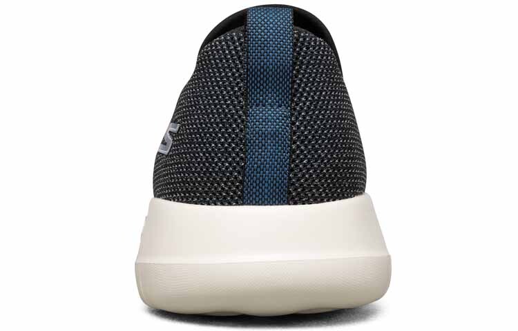 Туфли-слипоны мужские низкие черные/синие Skechers — фото 4