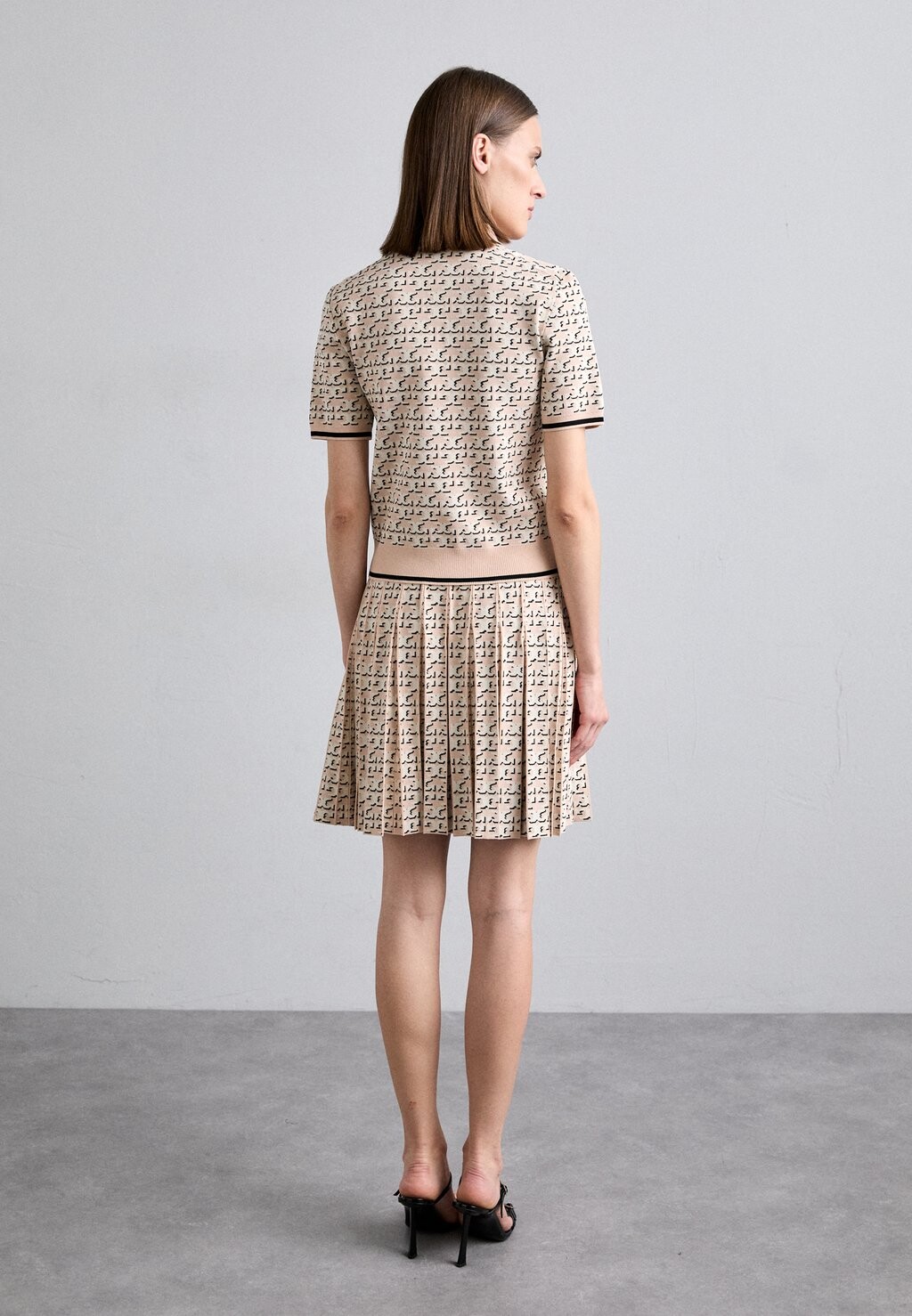 

Юбка А-силуэта MONOGRAM SKIRT Tory Burch, розовый