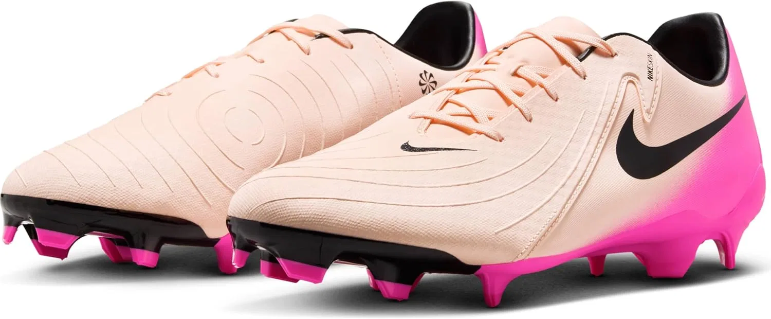 Футбольные бутсы Nike Phantom GX 2 Club MG Low Top FJ2557, Crimson Tint Black Pink Blast — фото 2