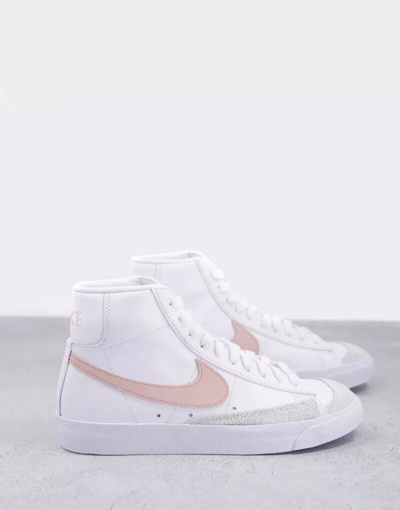 

Кроссовки Nike Blazer Mid '77, белый/светло-розовый, Серый, Кроссовки Nike Blazer Mid '77, белый/светло-розовый