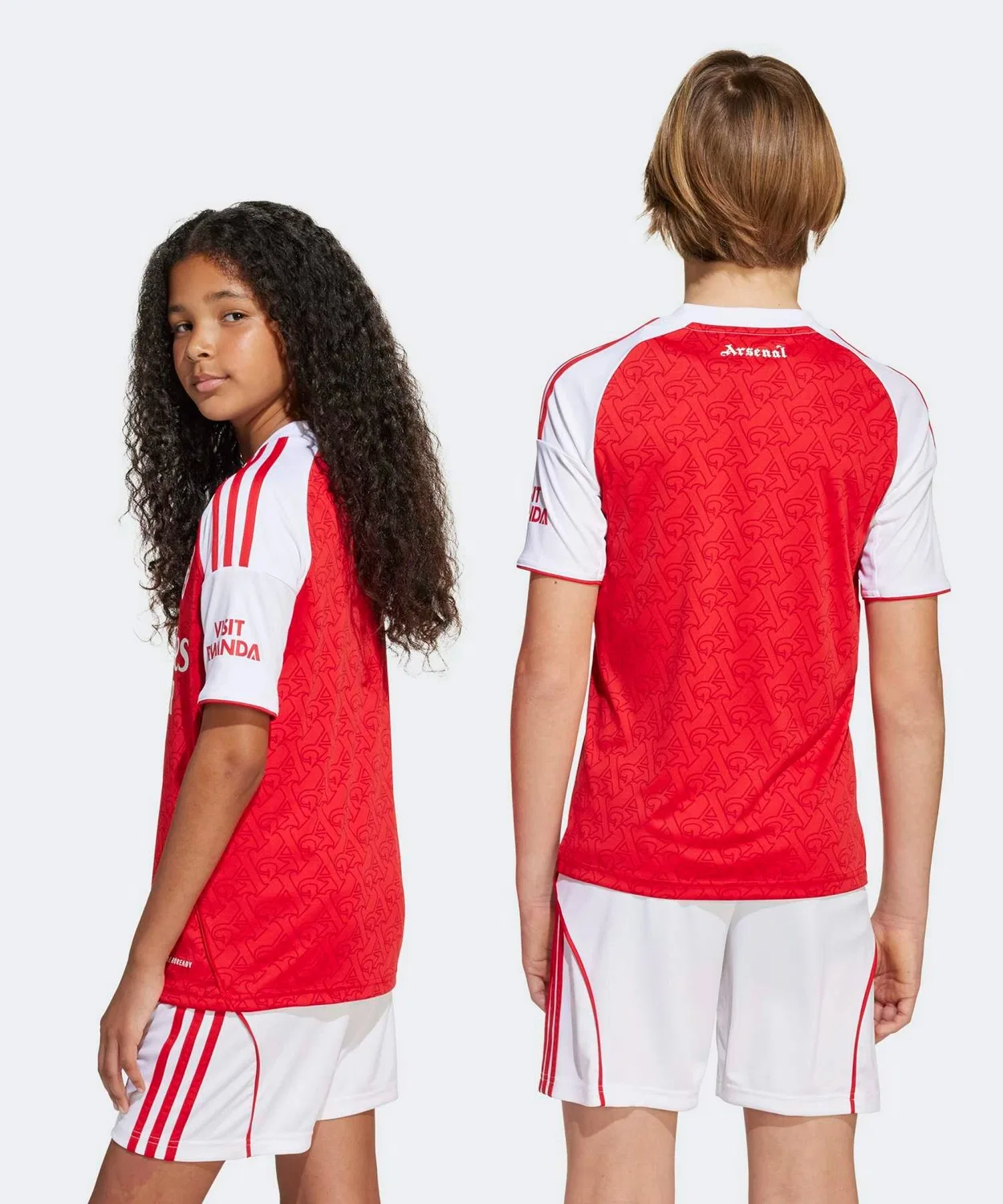 Детская футболка с принтом Arsenal Home Jersey Kids Adidas, Red — фото 2