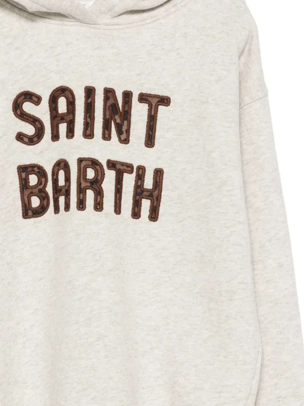 Толстовка с леопардовой нашивкой MC2 Saint Barth Kids, серый — фото 3
