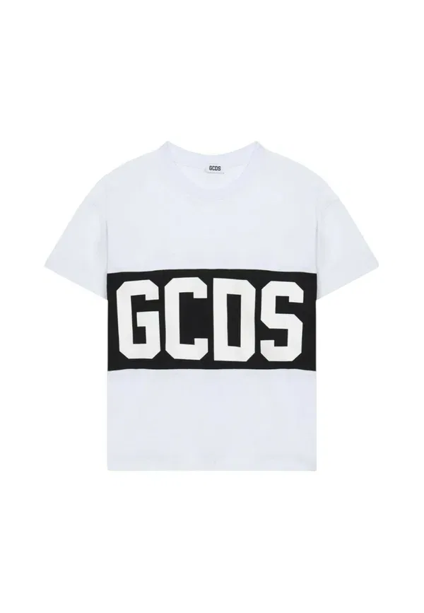 Футболка bambino zoujqc585j105_bianco-nero - футболка с принтом Gcds