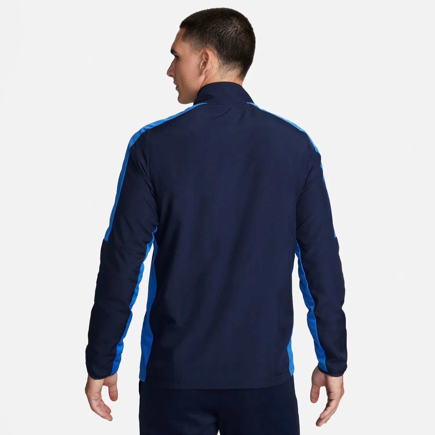 Мужская куртка с технологией Dri-FIT Woven Jacket Nike, Darkblau / Konigsblau / Blau — фото 4