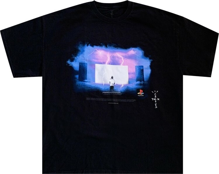 

Футболка Cactus Jack by Travis Scott Monolith Night T-Shirt 'Black', черный