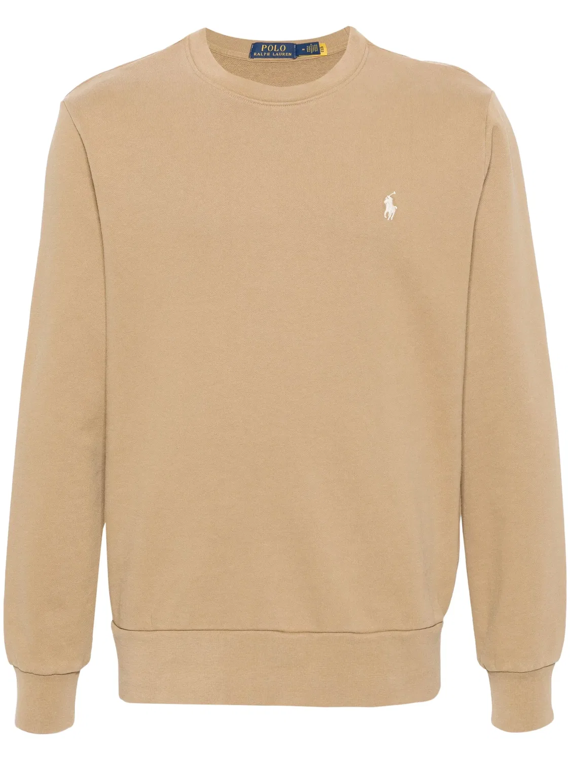 Свитшот из хлопка с лошадкой Polo Ralph Lauren, коричневый