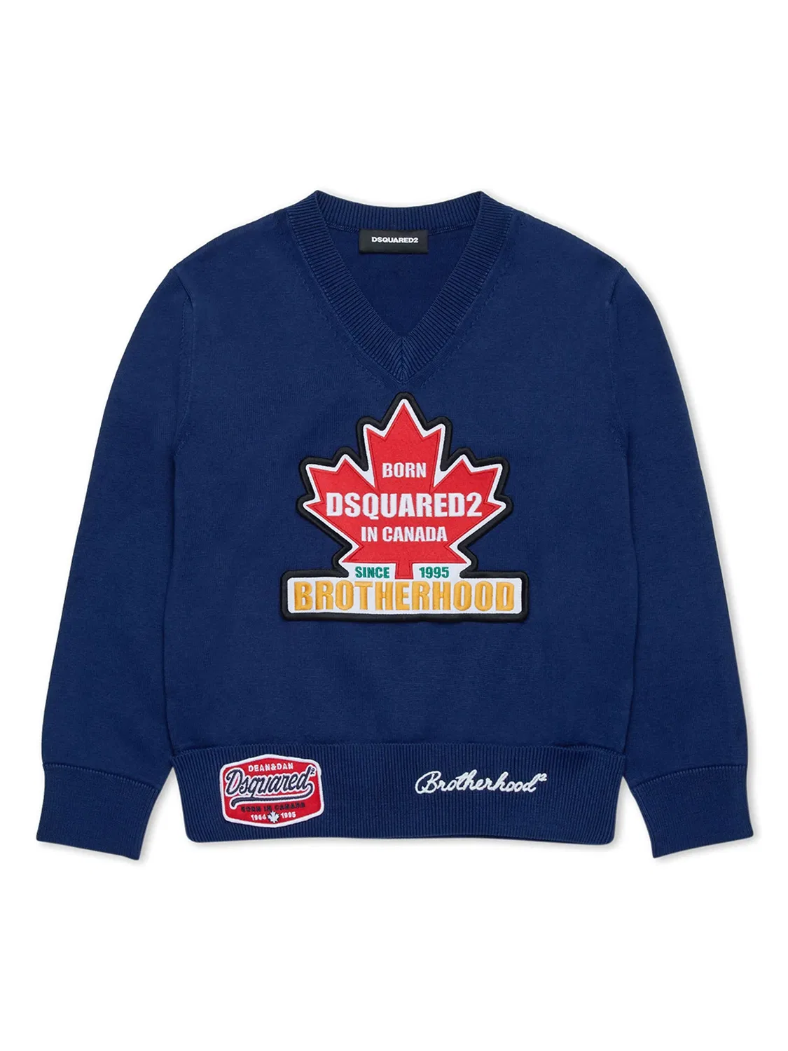 Джемпер с нашивкой-логотипом Dsquared2 Kids, синий