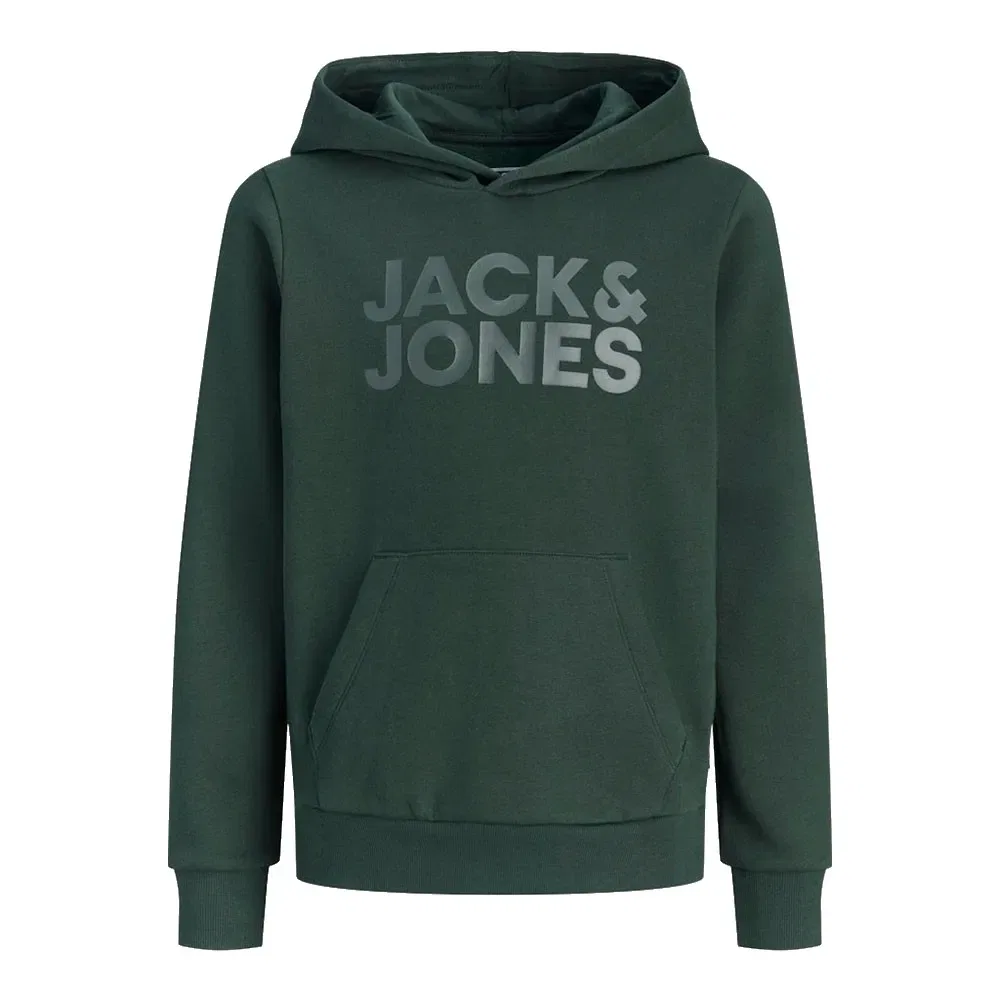 Детское худи для мальчиков с принтом Corp Logo Jack & jones, Green