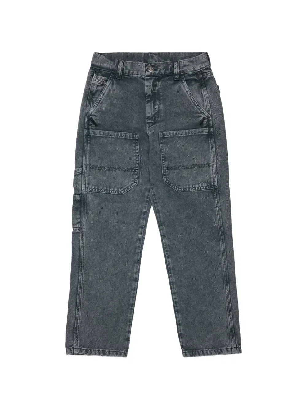 Джинсы с накладным карманом Diesel Kids, серый