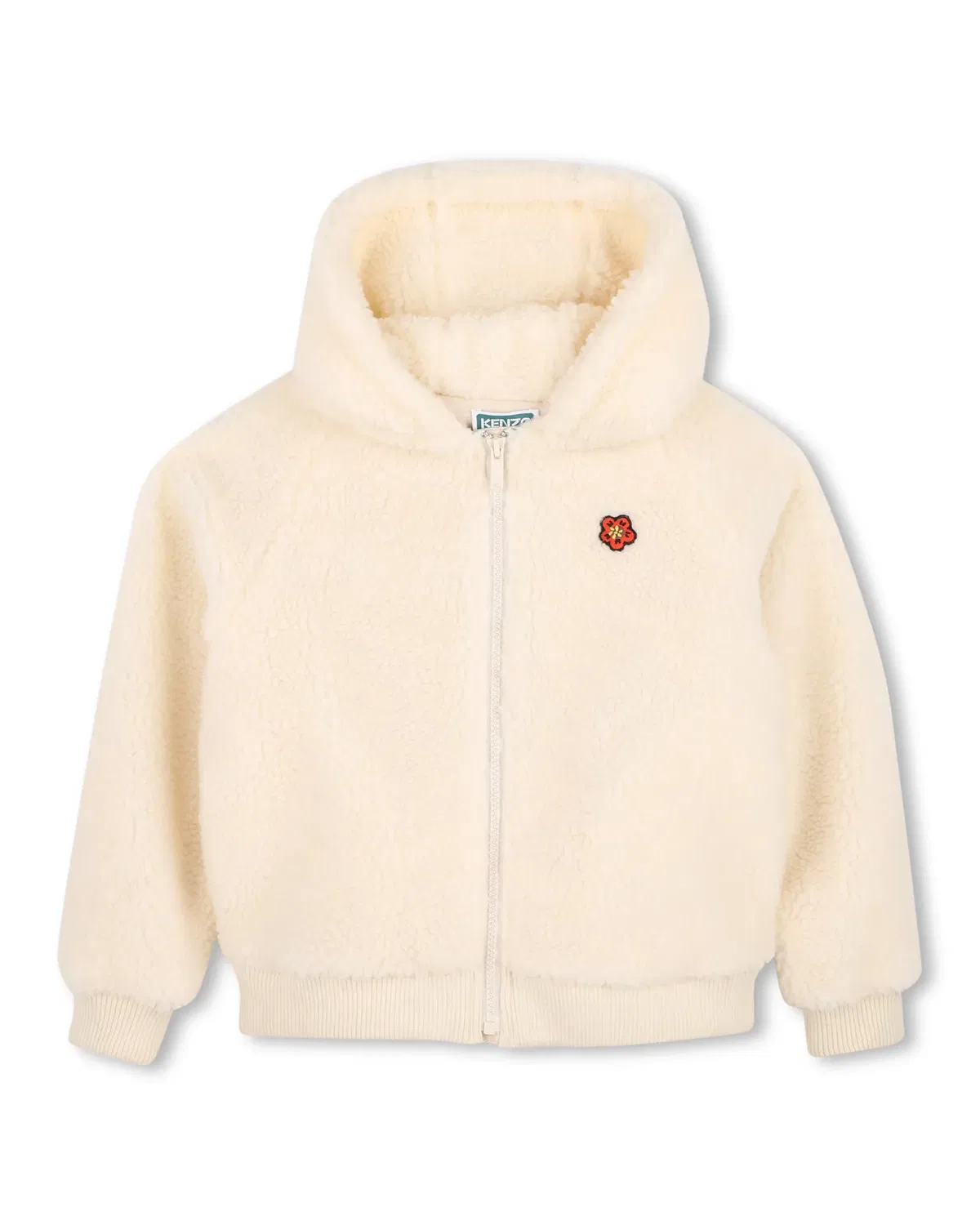 Детская худи для девочек с принтом Kenzo Kids, Marrón Claro