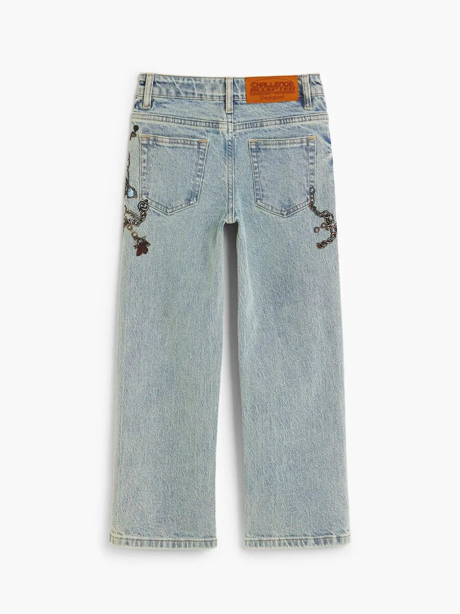 Джинсы Desigual Regular синего цвета — фото 2