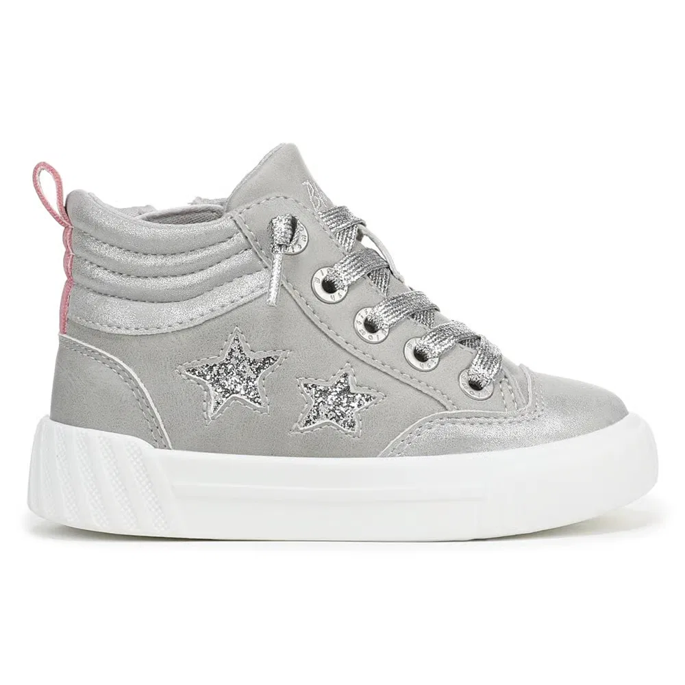 Детские высокие кроссовки Wanderland-T для малышей Blowfish Malibu, Grey/Silver Glitter — фото 2