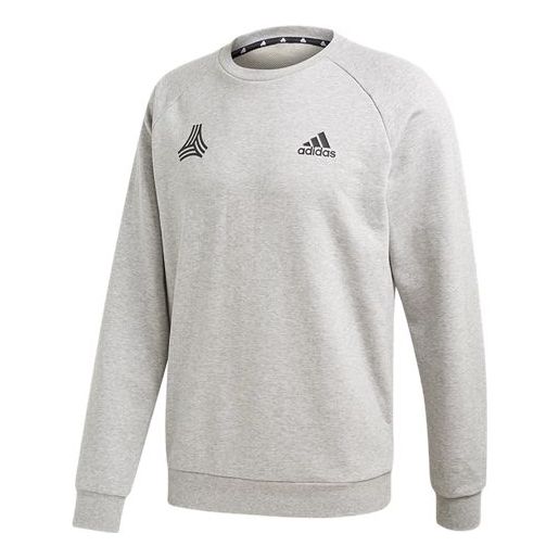 

Толстовка soccer/football sports loose pullover light grey Adidas, серый