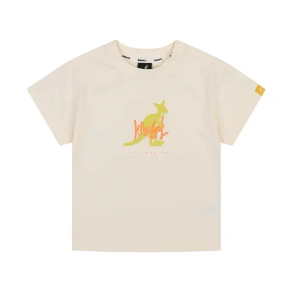 Футболка с графическим принтом, Coolmax, Kangol Kids, айвори