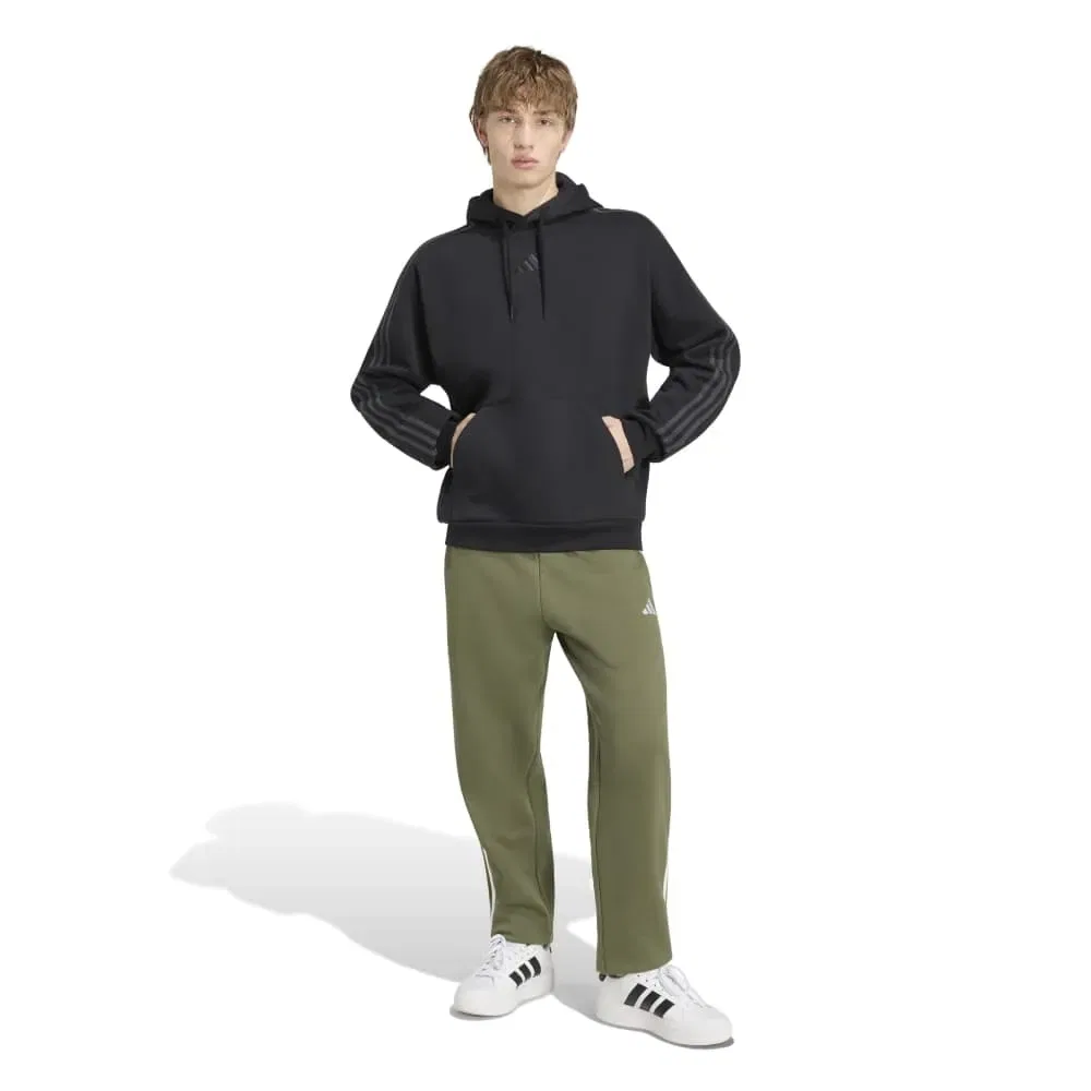 Мужской свитшот с флисом 3 Stripes Adidas, Black — фото 4