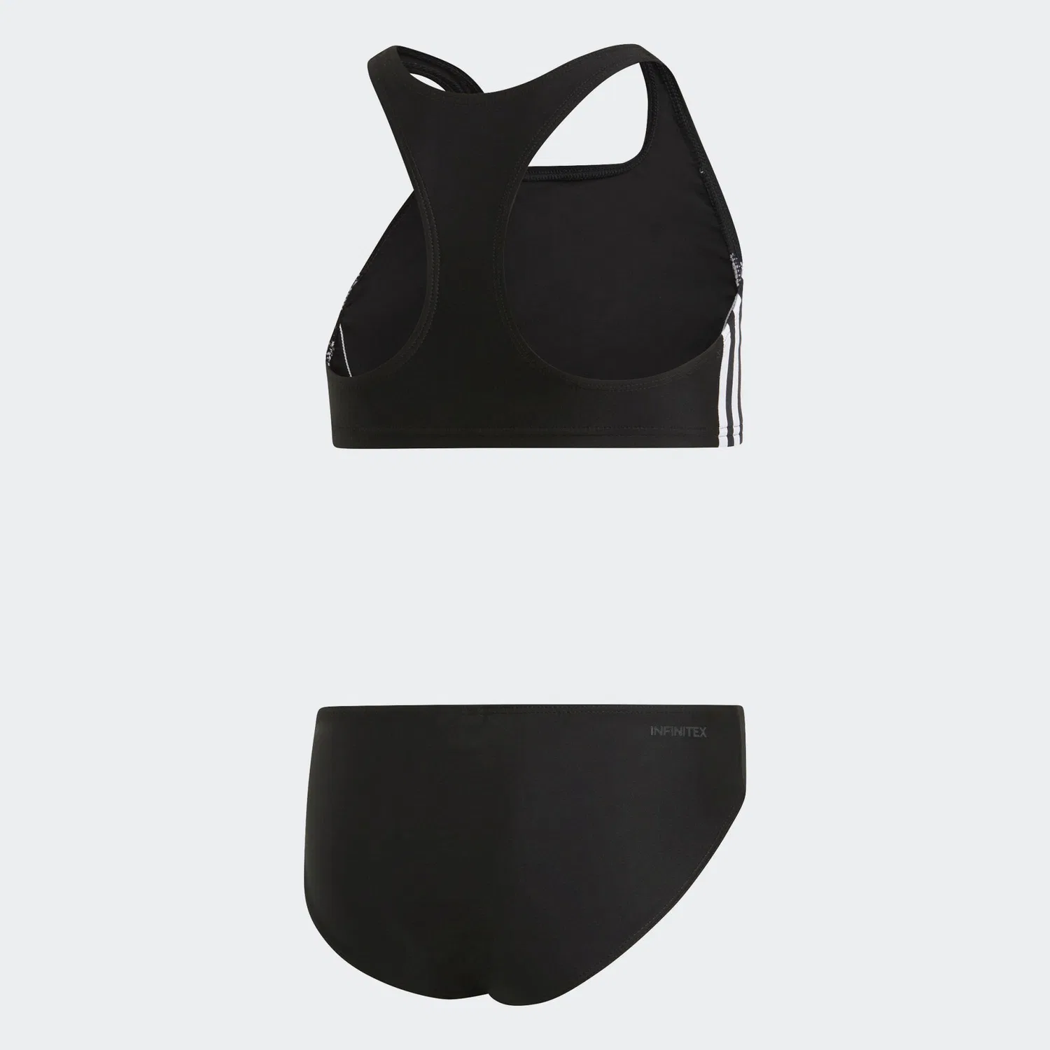 Детский спортивный бикини с лямками-реглан 3-Streifen Bikini Adidas, Schwarz Weiss — фото 4