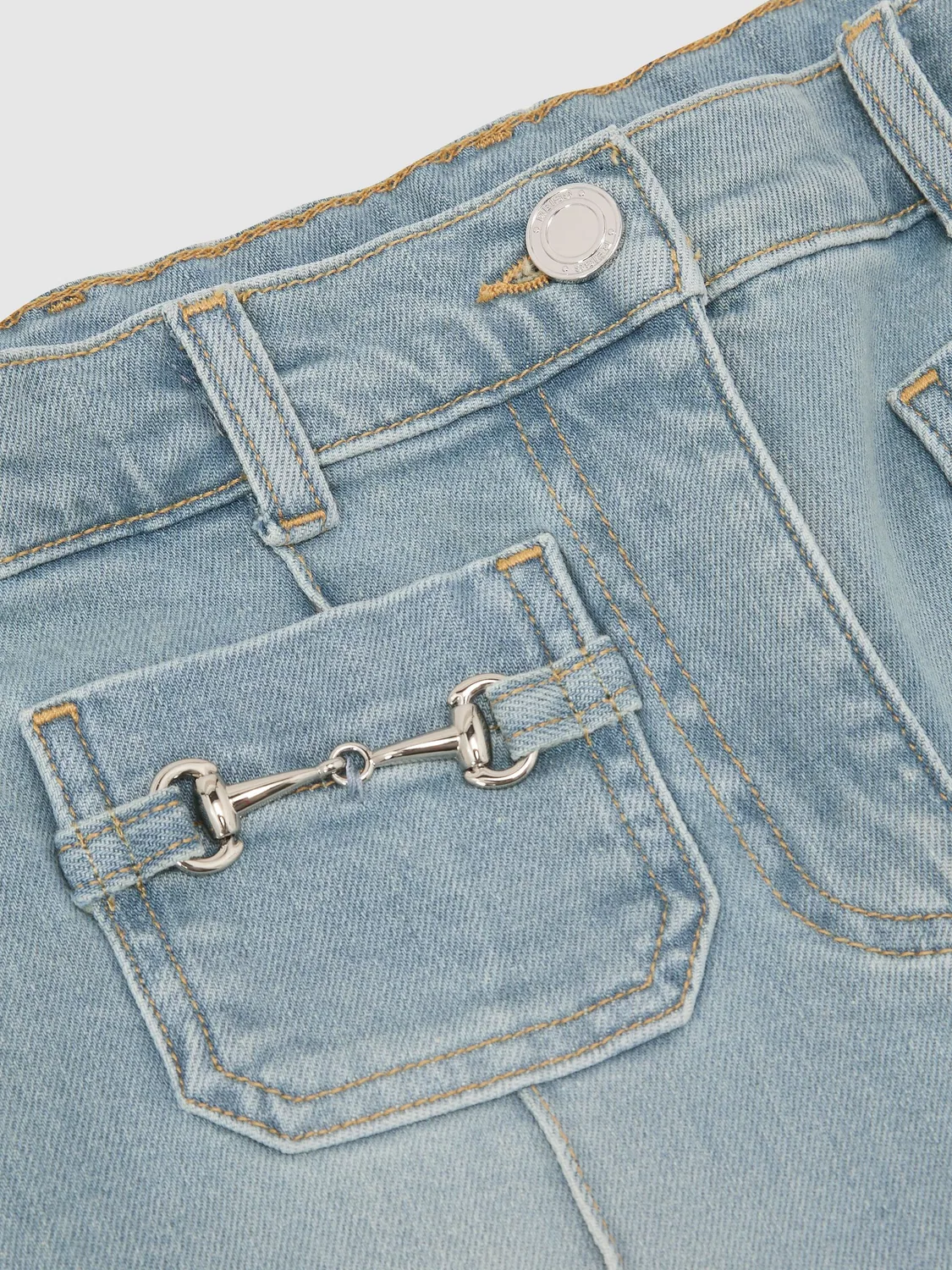 Джинсы клеш Reiss Sara, Soft Denim Blue