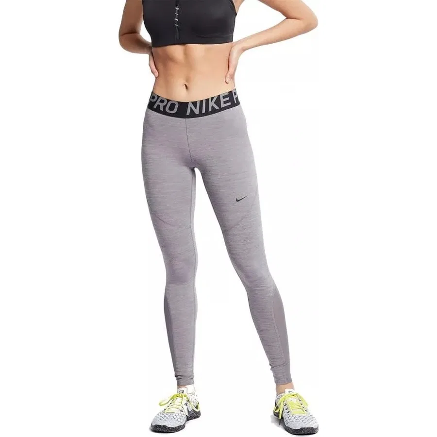 Спортивные леггинсы с панелями из сетки Pro 365 Dri-Fit Training Nike, Серый — фото 3