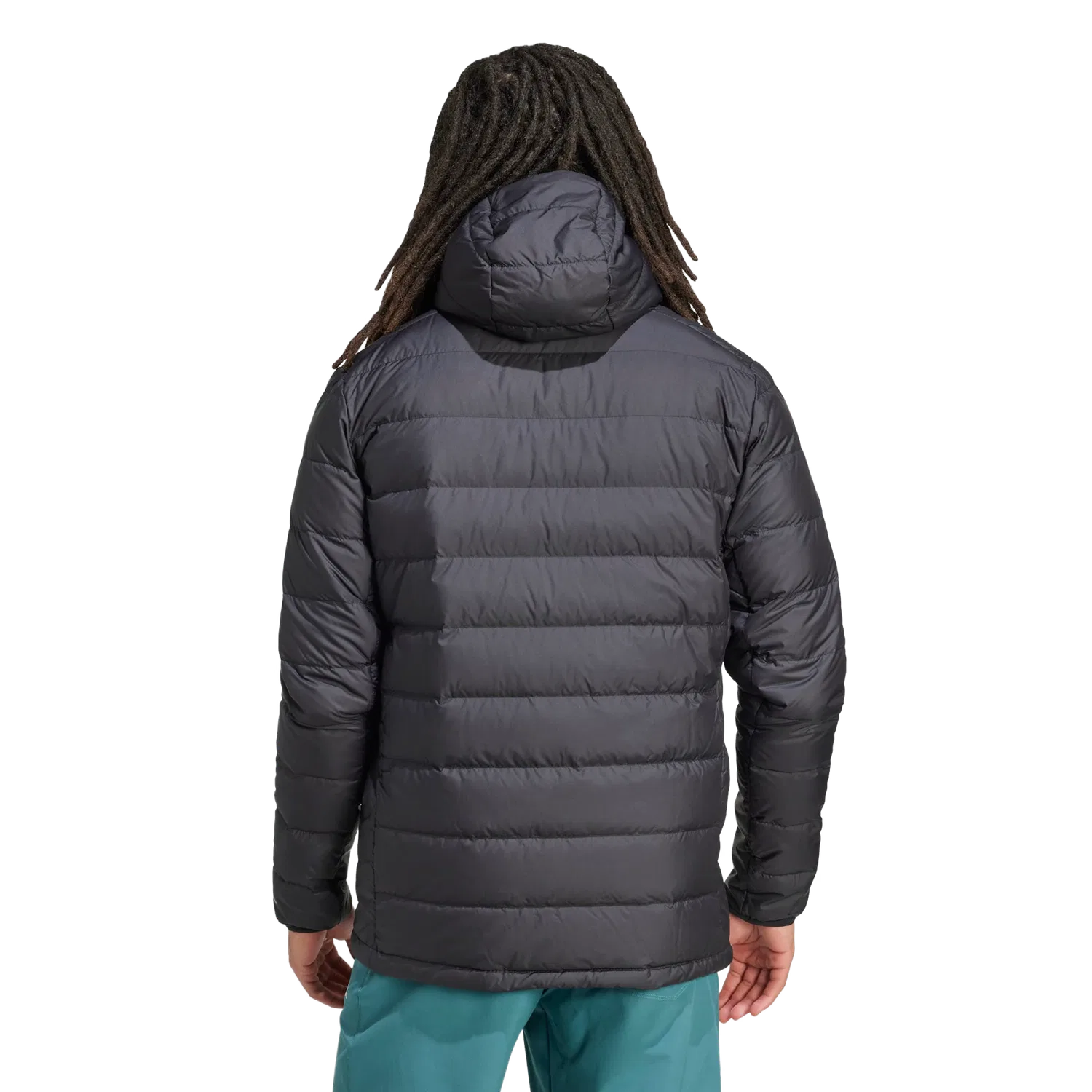 Мужская утепленная куртка с капюшоном Adidas Terrex Multi Light Down CLIMAWARM, черный — фото 3