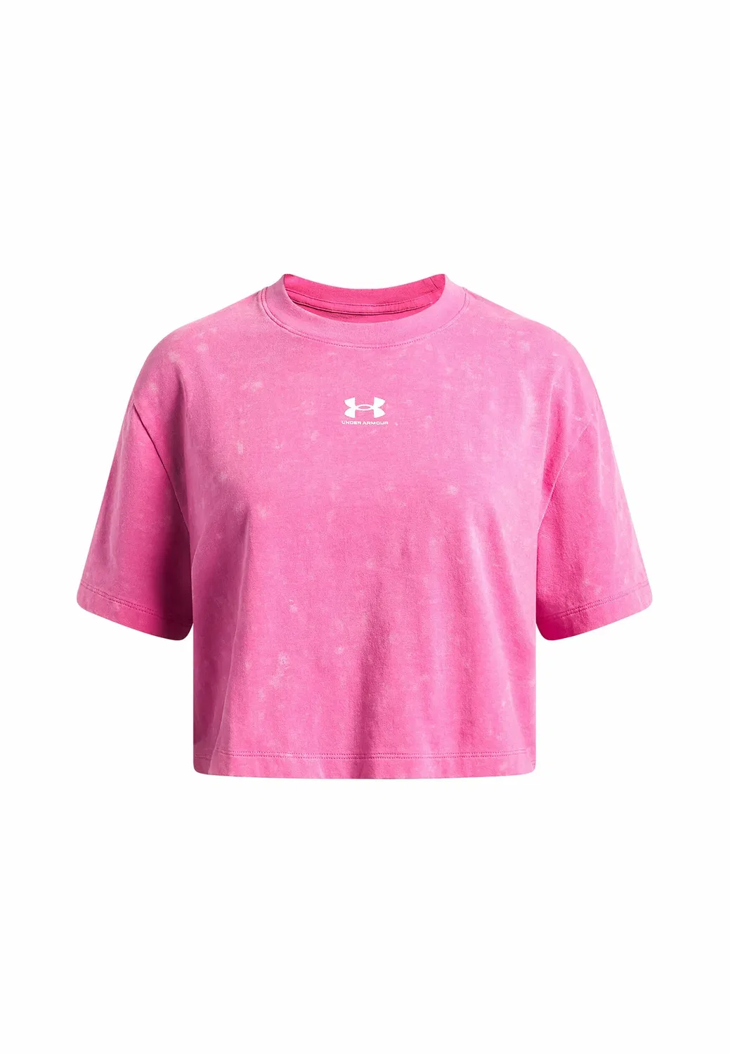 Футболка унисекс Rival wash - базовая модель Under Armour, Pink Frenzy