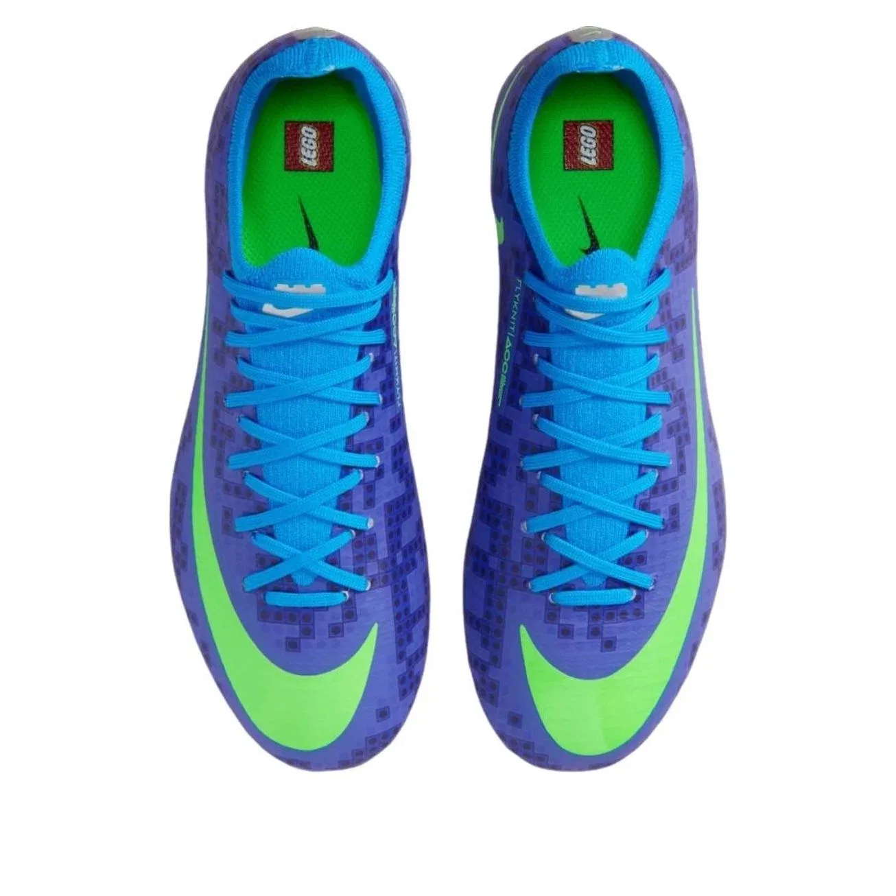 Детские кроссовки для футбола с принтом Nike Mercurial Vapor, синий — фото 3